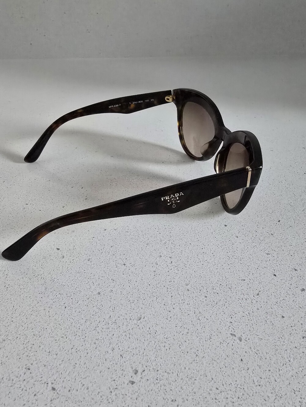 Prada Tortoiseshell Cat-Eye Sunglasses - Brown Gradient Lenses - Picture 6 of 9